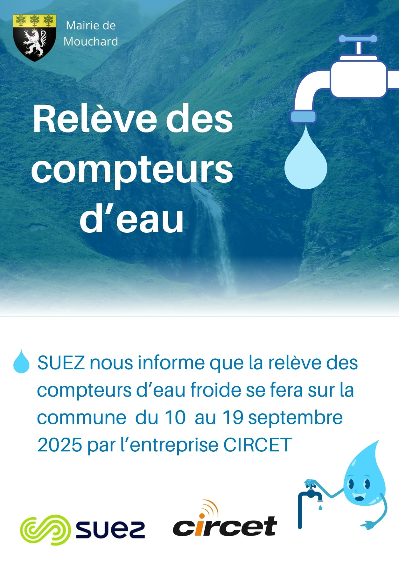 relève des compteurs d'eau